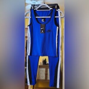 Women’s Nike Royal Blue and Black Athletic Set